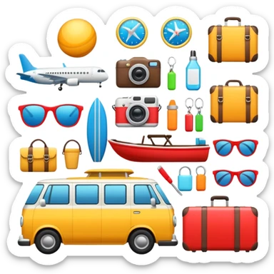 vacation equipment sticker