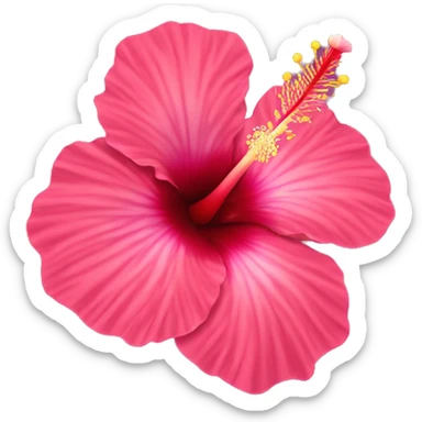 Hibiscus flower sticker
