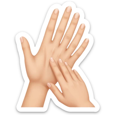 hand to face sticker