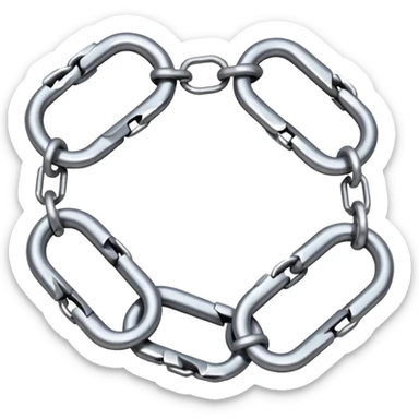 broken chain link sticker