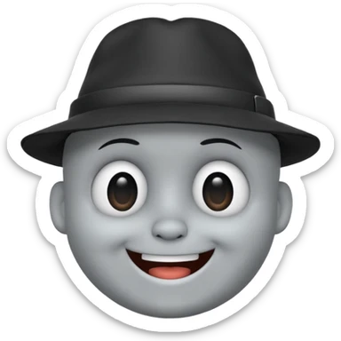 Jake E Boo 3d animated Head looking cool sticker