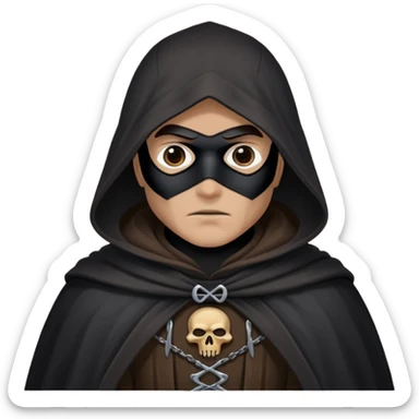 Draw a dark bandit with  sticker