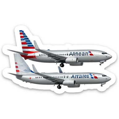 American Airlines 737 Max sticker