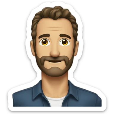 Jean du jardin sticker