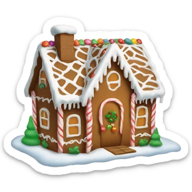 Gingerbread house sticker
