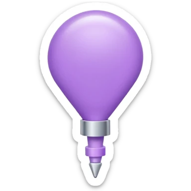 lilac push pin sticker