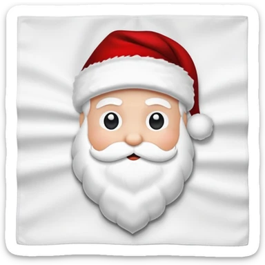 Black Santa napkin  sticker