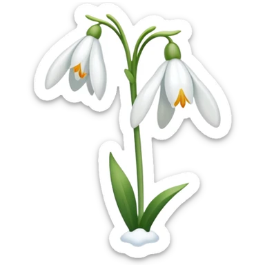 snowdrop emoji sticker