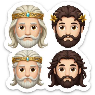 dionysus, zeus, and semele  sticker