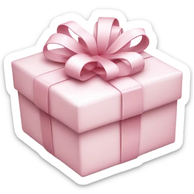 Light pink Christmas gifts under a white Christmas tree  sticker