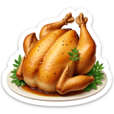 Roasted chicken  sticker