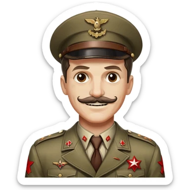 Edward Richtofen from Call of Duty Zombies with Nazi uniform and evil smile sticker