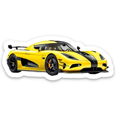 Koenigsegg Agera RS - Koenigsegg (Model Year: 2020) (Iconic colour: Yellow) sticker
