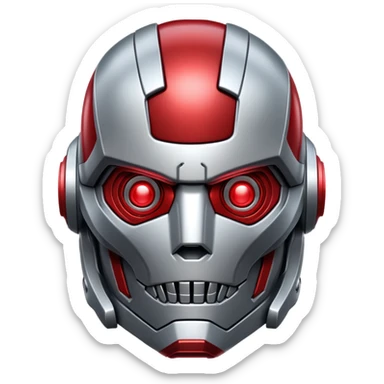 Ultron robot villain sticker