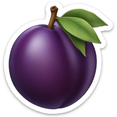 Plum sticker