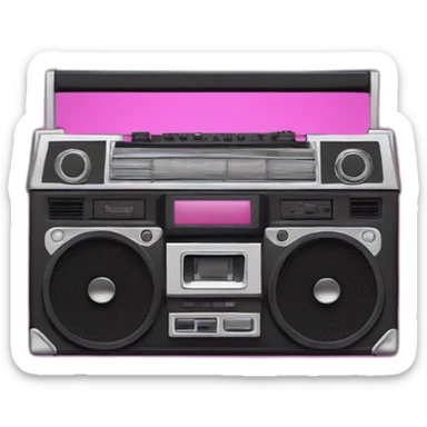 Ghetto Blaster 80s Style sticker