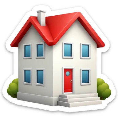 A red pill house  sticker