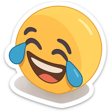 laughing sticker