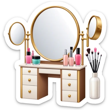 Makeup vanity  sticker