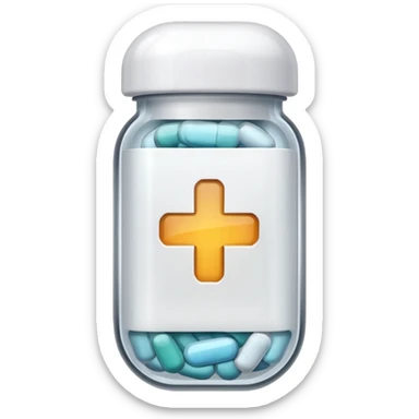 1 medicine capsule sticker