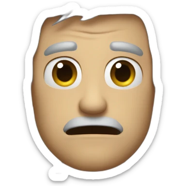 a real angry sigma man sticker