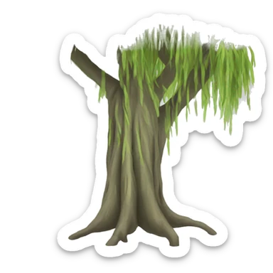 Weeping willow sticker