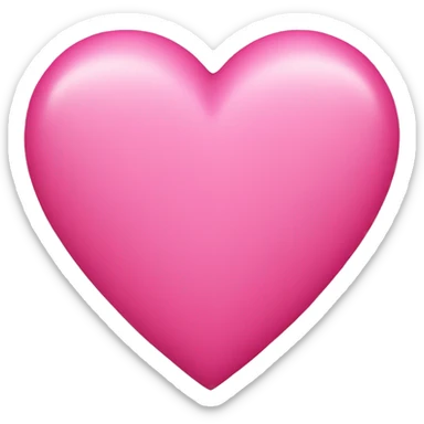 Pink heart sticker