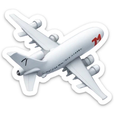 I need to have a cartoon airplane that says the letters "TWM" on it sticker