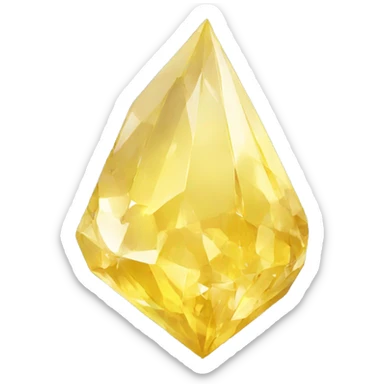 YELLOW CRYSTAL sticker