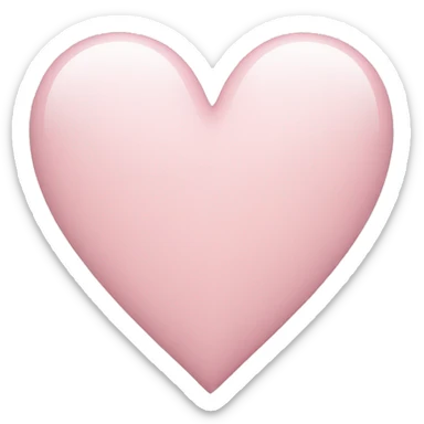 Light pink heart sticker
