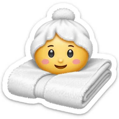 hot wet towel for the sick  sticker