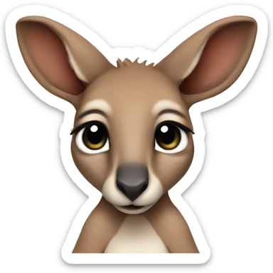 baby kangaroo sticker