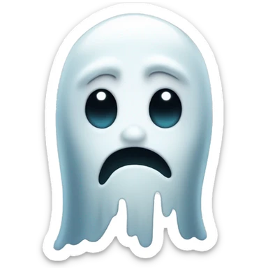 cartoon ghost merc member face palming  sticker