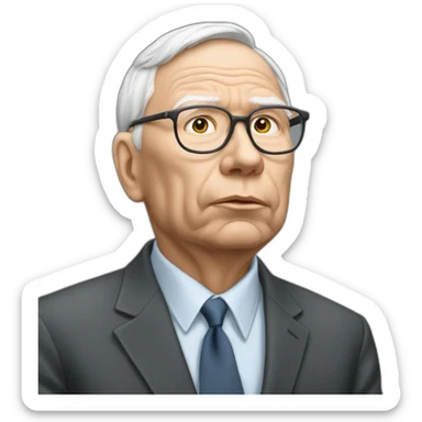 thinking real like wrinkled charlie munger sticker