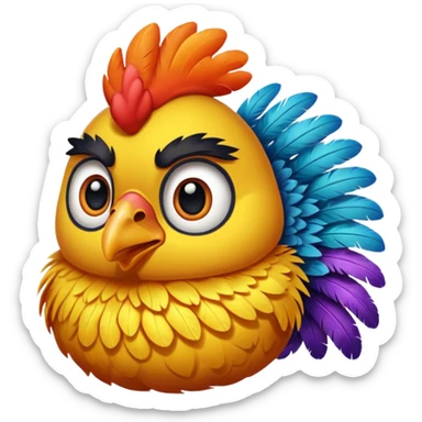 pollo spettatore sticker