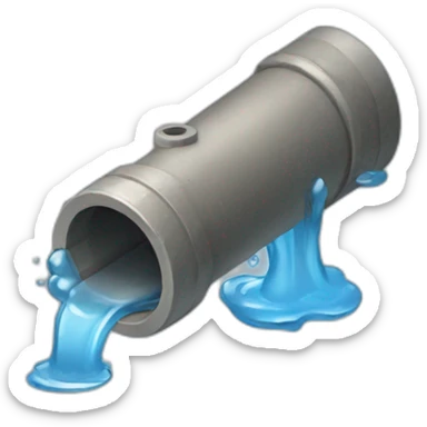 Water leak pipe drio sticker