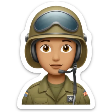 army soldier  PLANE helmet  sticker