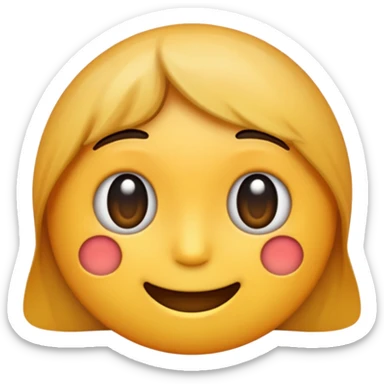 Line down the middle of a emoji and looks faded  sticker