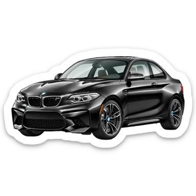Black bmw m2 sticker