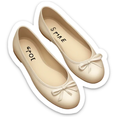 Chanel ballet flats sticker