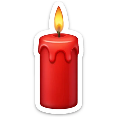 christmas candle sticker