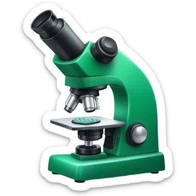 green microscope sticker