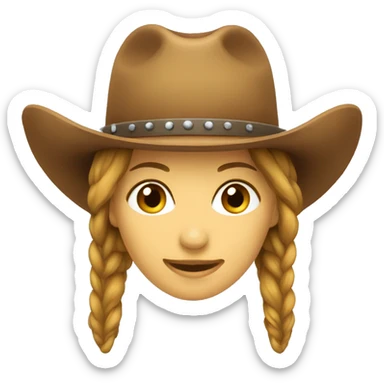 cowgirl hats sticker