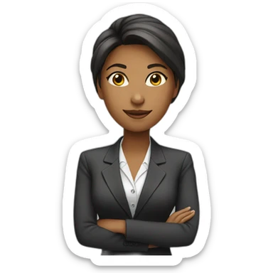 Business woman aall the best sticker