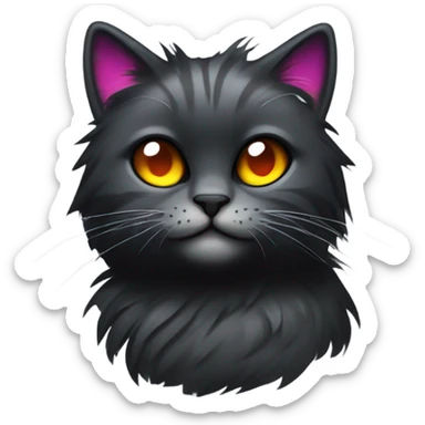 Emo cat sticker
