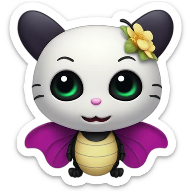 Hello kitty vampire bee sticker