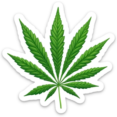 Hoja de marihuana sticker