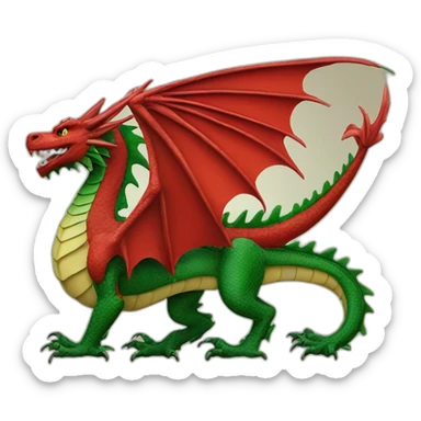 Welsh dragon sticker