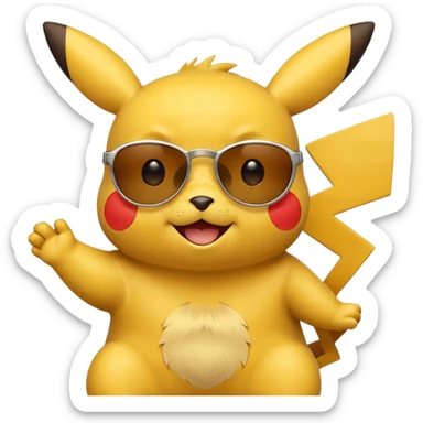 Pikachu qui enlève ses lunettes de soleil et fait un clin d'œil https://cdn.discordapp.com/emojis/1081263322445398087.webp?size=96&animated=true sticker