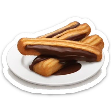 Chocolate dipped churro  sticker